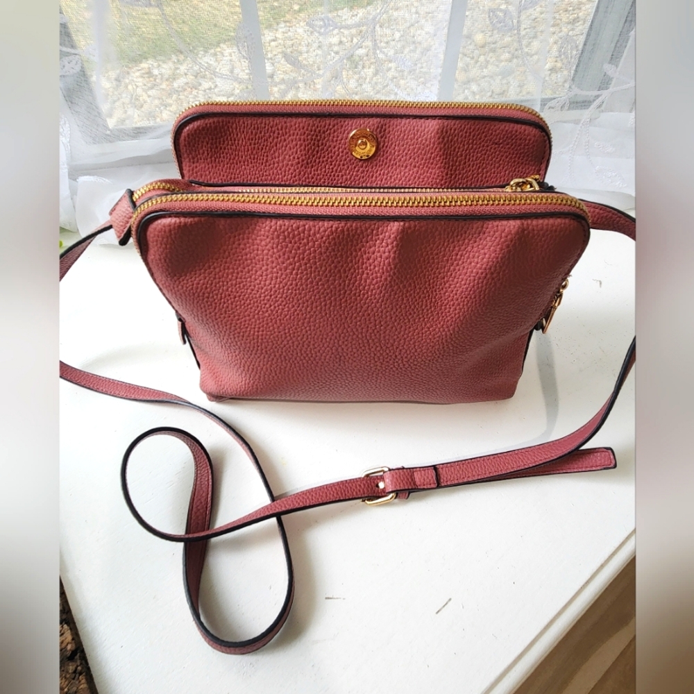 Rose pink crossbody mini bag purse